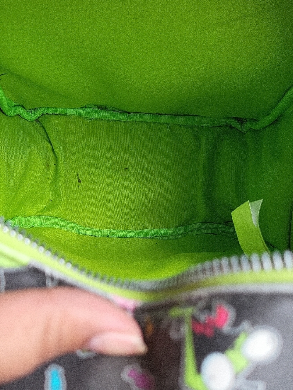 Invader Zim Black Cartoon Mini Backpack with Neon Accents - Picture 6 of 6